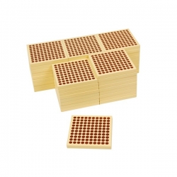 45 plaques de 100 en bois