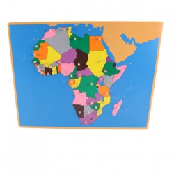 puzzle carte Afrique en bois