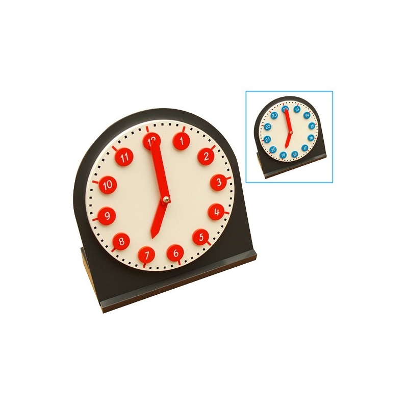 horloge avec aiguilles mobiles