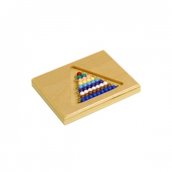 Perle de couleur avec support bois