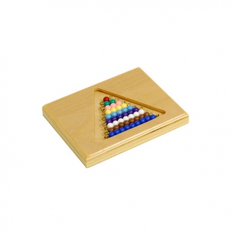 Perle de couleur avec support bois