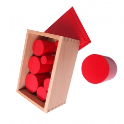Boite des cylindres rouges