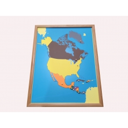 puzzle carte amérique du nord en bois