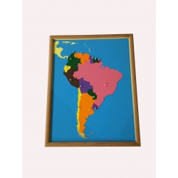 puzzle carte amérique du sud en bois