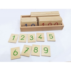 grandes cartes des nombres en bois de 1 à 9000