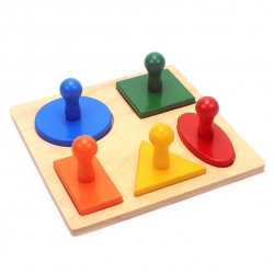 puzzle de 5 formes géométriques simples