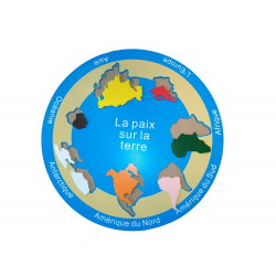 puzzle carte du monde haut de gamme