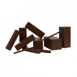 escalier marron