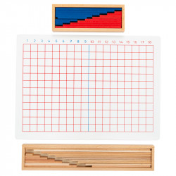 Table des soustractions Montessori - Outil pédagogique en bois pour apprendre la soustraction de manière ludique et intuitive, f