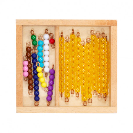 Barre de perles montées pour tableau avec boîte de rangement