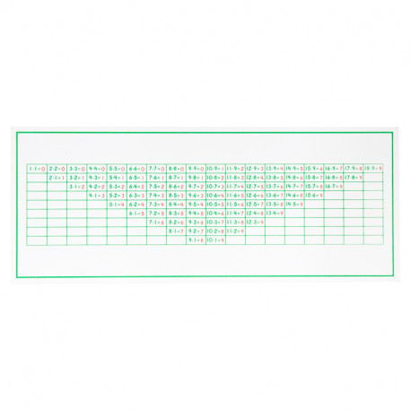 Table des soustractions (bois)