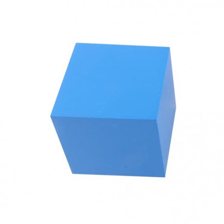 Cube Solide à Base Carrée Montessori : Explorez la géométrie et développez votre sens du toucher. Un outil Montessori pour l'éve