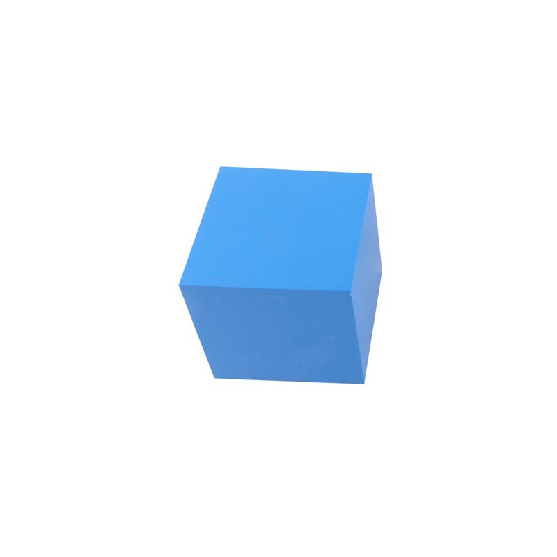 Cube Solide à Base Carrée Montessori : Explorez la géométrie et développez votre sens du toucher. Un outil Montessori pour l'éve