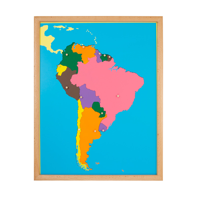 puzzle carte amérique du sud en bois