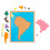 puzzle carte amérique du sud en bois