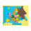 Puzzle carte d’Europe en bois — Montessori 57,5 × 44,5 cm