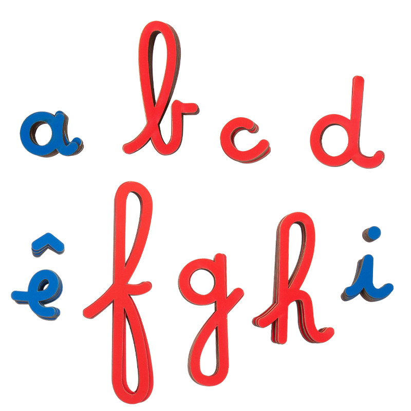 Lettre cursives sans boîte