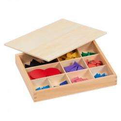 Coffret Symboles Grammaticaux Montessori | 9 Natures de Mots en Bois | Apprentissage Sensoriel 6-10 Ans