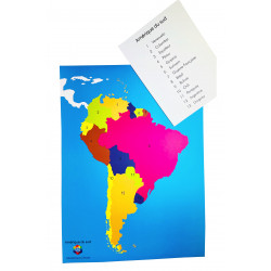 Carte couleur non renseignée + carte renseignée AMERIQUE DU NORD