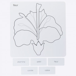 puzzle fleur en bois nouveau