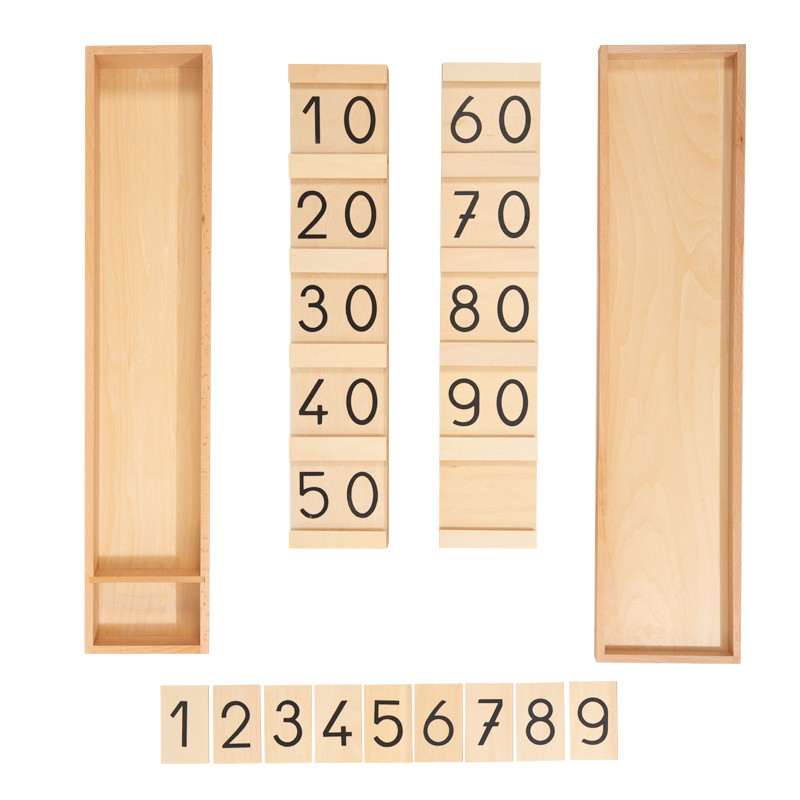 Tables de Seguin : Un matériel Montessori pour apprendre à lire les nombres de 11 à 99 et comprendre le système décimal.