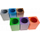 Ensemble de 11 porte-crayons en bois pour l'organisation des couleurs. Supports de haute qualité pour les artistes et les créati