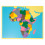 Puzzle carte d'Afrique en bois — Montessori 57,5 × 44,5 cm