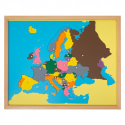 puzzle carte de l'europe en bois