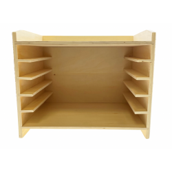 Cabinet de 5 puzzles de zoologie Montessori.