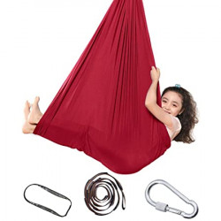 Hamac de balançoire en tissu rouge