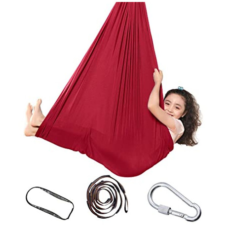 Hamac de balançoire en tissu rouge