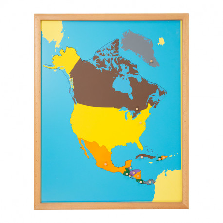 puzzle carte amérique du nord en bois
