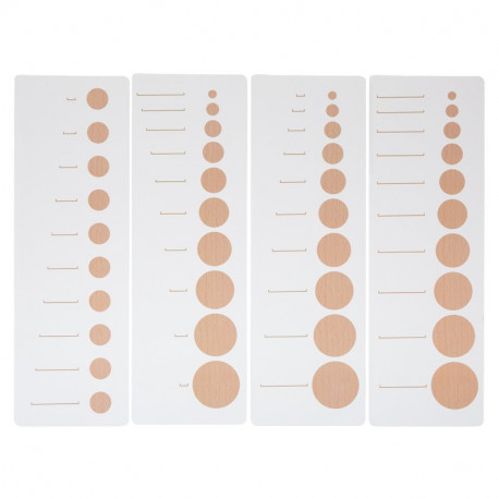 Cartes de contrôle pour emboîtements cylindriques.