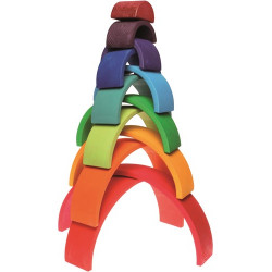 Arc-en-ciel en bois.