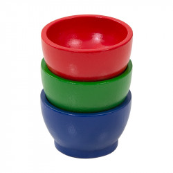 Bols couleur en bois