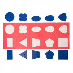 Emboîtements métalliques Montessori : préparez l'écriture et éveillez le sens artistique de votre enfant avec ce matériel sensor