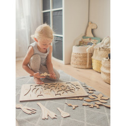 Puzzle en bois : jardin secret