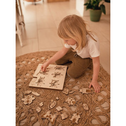 Puzzle en bois : les insectes