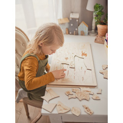 Puzzle en bois : sous la mer