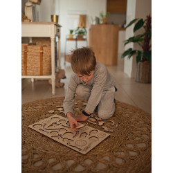 Puzzle en bois : bactéries et virus