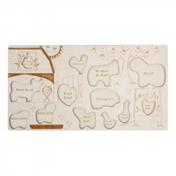 Puzzle en bois : vie à la campagne