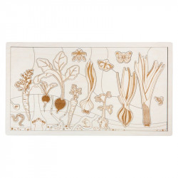 Puzzle en bois : jardin secret