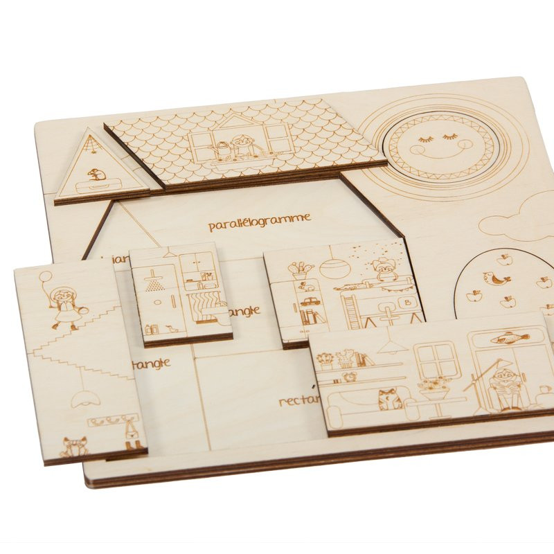 Puzzle en bois : Toc, toc qui est là ?