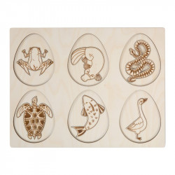 Puzzle en bois : l'oeuf