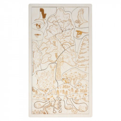 Puzzle en bois : dans les bois