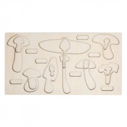 Puzzle en bois : les champignons