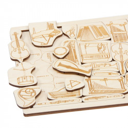 Puzzle en bois : écoutez moi jouer !