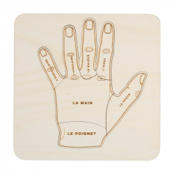 Puzzle en bois : la main