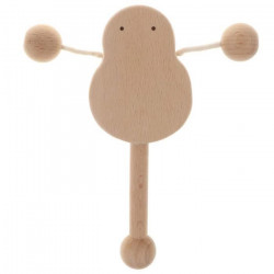 Hochet tambour en bois