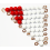 Perles rouges et blanches